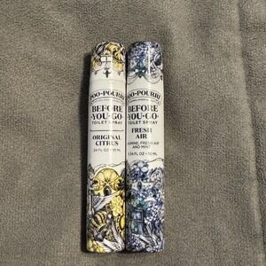 2 Poo-Pourri Before-You-Go sprays Original Citrus & Fresh Air